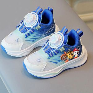 Childrens Running Shoes Lightweight Mesh Breathable Rotating Buckle Boys Girls Spring Summer Sports Sneakers Low Top EVA Midsole