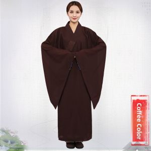 Monk Robes Wide Sleeve Zen Meditation Conversion Mens Womens Buddhist Clothing Home Wear Spring Season Polyester Fiber