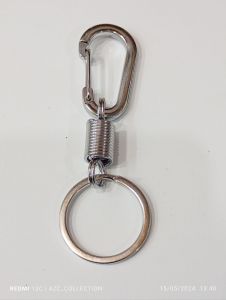 gantungan kunci karabiner steanles model peer gantungan kunci motor mobil ecer 1pcs
