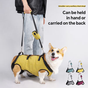 สายสะพายยกสุนัขสำหรับสุนัขพิการ S-XL ช่วยฟื้นฟูสมรรถภาพสัตว์เลี้ยงสำหรับผู้บาดเจ็บสุนัขพิการ