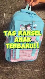 Tas Ransel Sekolah Anak Perempuan KUROMI Bags Tas Sekolah Sanrio Korean Style Fashion Ransel Anak Karakter Tas Cinnamoroll Tas Kuromi Melody Tas Sekolah Anak Perempuan SD SMP SMA Kuliah Remaja Karakter Kartun Animasi