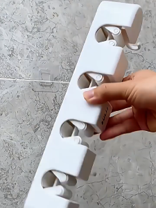 Kẹp treo cây lau nhà gắn tường móc treo không cần khoan giá đựng chổi và khăn lau nhà Móc treo bàn chải vệ sinh
