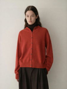INSIS FEMME | Festive Series Merino Wool Volcano Collar Cocoon Knitted Cardigan