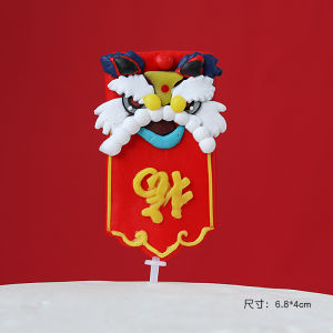 วันเกิดของหมูตุ๊กตา 1 ขวบ เรียกเสื้อชุดจีน ตกแต่งเค้ก วันหยุด ของเล่น ของตกแต่ง วันไหว้พระ ของตกแต่ง