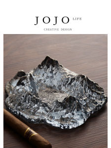 Crystal Glass Ice Mountain Ashtray