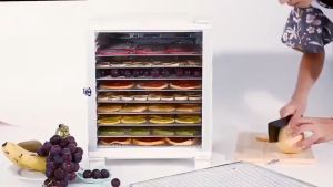 เครื่องอบผลไม้ สแตนเลส จุได้เยอะ 8/12/18/22 ชั้น fruit dehydrator 1000W เครื่องอบลมร้อน เครื่องอบแห้งผลไม้ ระบบลมร้อน