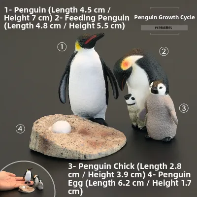 MENGSILE | Solid Emperor Penguin Toy Model