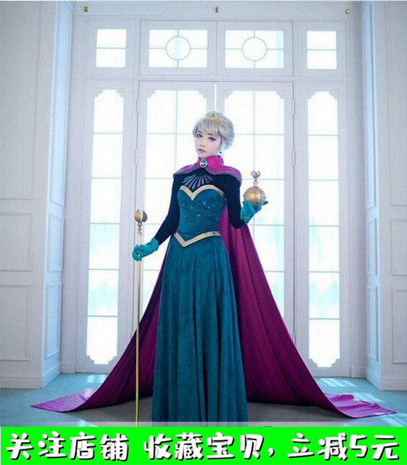 Frozen Princess Elsa Dress Elsa Coronation Dress Queen Adult