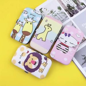 Bộ Bấm Móng Tay 7 Món Hộp Họa Tiết Động Vật Cute