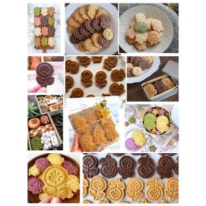 Spring Flower Cartoon Cookie Baking Mold Mothers Day Sugar Art Press 3D Stereo DIY Biscuit Mould Kitchen Cooking Tools