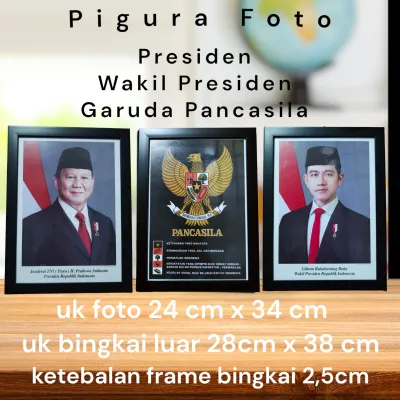 Bingkai Foto Presiden Wakil Presiden Garuda