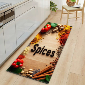 VIKAMA Nordic-Style Plain Pattern Water-Absorbing Floor Mat For Kitchen Anti-Slip Entrance Carpet For Living Room Home Decor