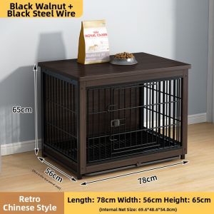 Large Dog Kennel with Separated Restroom and Litter Zone