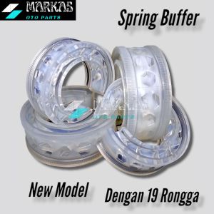 4pcs Spring Buffer Dumper Clear Toyota Grand New Avanza 2016 s/d 2018 Depan Dan Belakang 2set Peredam Guncangan Mobil