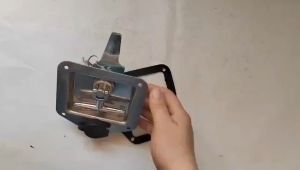 Dark lock truck Car trailer truck Toolbox lock stainless steel 304 folding T handle toolbox lock tool latch