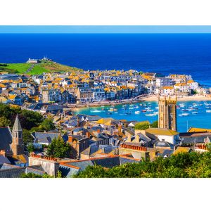 500/1000/1200/2000PCS Jigsaw Puzzle Coastal St Ives Seaside Town Ocean View For Adults Great Weekend Relaxation And Family Fun