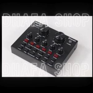 BARU TaffSTUDIO Soundcard V8S Bluetooth Lengkap Mixer Audio USB External Microphone Headset