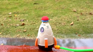 Kids Rocket Launcher Pump Outdoor Sprinkler Toy Space Sprinkler Rocket Flying Water Playing Toy