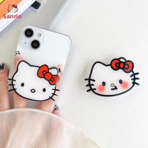 Sanrio Hello Kitty Anime Giá Đỡ Điện Thoại Di Động Kính Thiên Văn Gấp Ngón Tay Khóa Vòng Cho iPhone Giáng Sinh Cosplay Phụ Kiện
