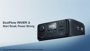 EcoFlow Portable Power Station RIVER 3 230Wh LiFePO4 Battery Up to 600W AC Output <20 MS UPS <30 dB 1Hr Fast Charging Solar Generator for Outdoor/Camping/Home Use