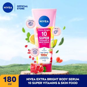 NIVEA Body Serum Super Vitamin 180ml Skin Food Niacinamide Spf 15