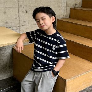 JIFANPAUL | Embroidered Round Neck Kids Cotton T-shirt
