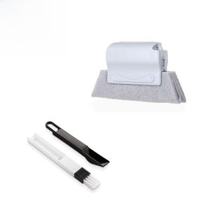 Home Window Groove Cleaning Brush Screen Window Cleaning Tool with Dustpan Gap Brush Household Deep Cleaning Small Brush