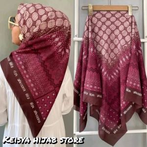 Hijab Segiempat Lasercut Motif Voal Premium/kerudung motif murah