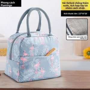 Besee | Túi Đựng Cơm Trường Học Chống Thấm Cách Nhiệt Bằng Nhôm Dày Cỡ Lớn Có Tay Xách