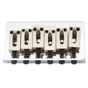 Wilkinson M Series 52.5mm 2-1/16 Inch String Spacing Modern Style Saddle Hardtail Fixed Bridge Non-Tremolo Bridge for Strat Tele Style Electric Guitar