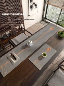 JINGZHIQIN | Bàn trải bàn chống thấm dầu chống nước cách nhiệt thấm hút dễ chăm sóc cho bàn trà