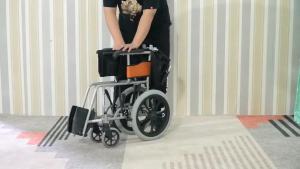 Wheelchairs For Elderly Foldable Lightweight Wheelchair For Elderly Portable Travel Push Chair Disabled Elderly Mutual Help Wheelchair 轮椅