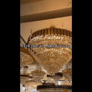 1200MM Round Crystal Chandelier Pendant Light Black/Gold Stainless Steel Ceiling Light E14 LAMPU CHANDELIER MODERN 水晶吊灯