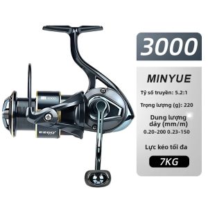Máy Câu Cá Bằng Kim Loại MEREDITH 9 + 1 BB Vòng Bi Kéo Tối Đa 7kg Chống Nước Chống Ăn Mòn Cho Nước Biển Tươi Bánh Xe Quay Thuận Cả Hai Tay