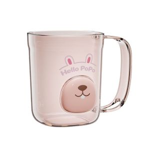 Súc Miệng Ly có tay cầm vài nhà ly in hình răng phim hoạt hình rửa chén bàn chải đánh răng phòng tắm cốc đựng kem đánh răng lưu trữ