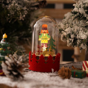 2025 New Christmas Decoration Led Luminous Wooden Decoration Christmas Gift Santa Claus Elk Decoration