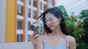 Smart Home พัดลมพกพาความเร็วสูง 100 สปีดรุ่นใหม่ของเอเชียตะวันออกเฉียงใต้ พัดลม USB ขนาดเล็กพกพาสะดวกแบบไม่มีใบพัด ใบพัดแบบกังหัน