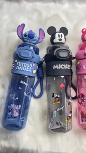 550ml Kuromi Bottle Kids Water Bottle Tritan Drinking HelloKitty MyMelody Cinnamoroll JudyHopps Sanrio Zootopia Botol Air Kanak-Kanak