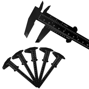 150mm Eyebrow Measuring Ruler Brow Mapping Vernier Caliper Double Scale Plastic Ruler for Eyebrow Tattoo Brow Makeup Tool