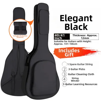 Thickened Waterproof Guitar Case for 39 Inch Acoustic Classical Guitar Backpack Guitar Bag Box Instrument Protective Cover
