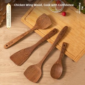 Zhang Xiaoquan | Non-Stick Heat-Resistant Food-Grade Chicken Wing Wood Cooking Spatula and Spoon Set