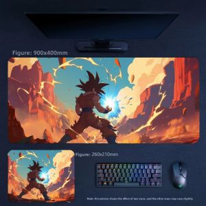 Bandai | New Large Size Non-slip Decorative Table Mat Cartoon Anime Anime Dragon Ball Goku Series High-quality Non-slip Leather Mouse Pad