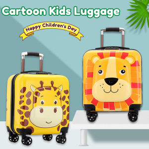 Animal Trolley Case 18 Inch Childrens Trolley Case Cartoon Boys and Girls Travel Bag