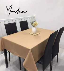 ✨Washable Plain Table Cloth Available 4 seater 6seater 8 Seater ✨