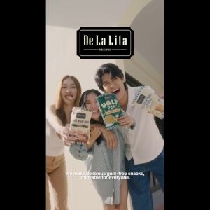 PRIZE ไพรซ์ ขนมข้าวป๊อป ขนมข้าวอบกรอบ แคลต่ำ ไม่ทอด ไม่มีกลูเตน Popped Whole Grain Rice Chips (20g) by De La Lita