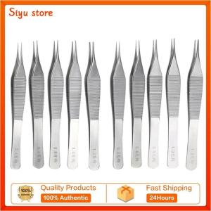 Tissue Tweezers Ophthalmic Hook with Platform Ophthalmic Surgical Instrument Stainless Steel 12.8cm