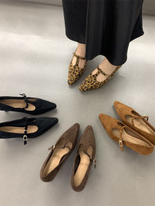 French Elegant Commuter Pointed Toe High Heel Mary Jane Shoes