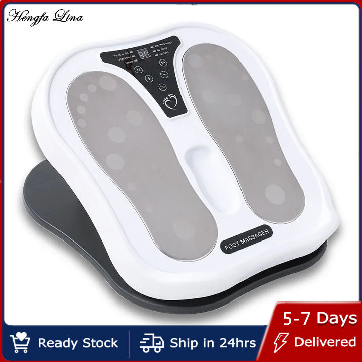 Hengfa Lina EMS Foot Massager Calf Tendon Muscle Stretching Hot Compress Acupoints Deep Massage with 15 modes & 15 strength therapy