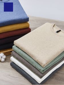 ROMON | เสื้อสเวตเตอร์ถักนิตติ้งลำลองสำหรับผู้ชาย ทรงเข้ารูป สีสันสดใส คอตั้ง แขนยาว ทรงปกติ ฤดูใบไม้ร่วง 2023 แฟชั่นธุรกิจ