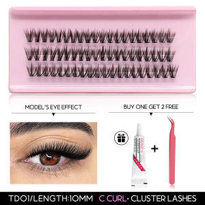Veltrinay DIY Lash Extension Kit Natural Volume Includes Eyelash Tweezers Bonding Glue For Salon-Quality Results at Home Makeup